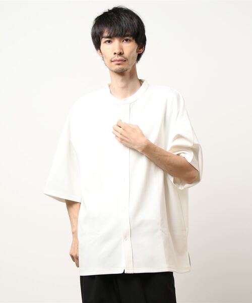 Bling Leads シャツ /Bling leads/ビッグシルエット5分袖バンド