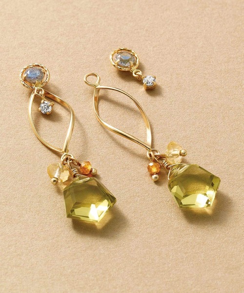人気超激安 ピアス K18K10オリーブクォーツ チャームセット ピアス( YG) ZOZOTOWN PayPayモール店 - 通販 - PayPayモール 限定セール