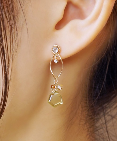 人気超激安 ピアス K18K10オリーブクォーツ チャームセット ピアス( YG) ZOZOTOWN PayPayモール店 - 通販 - PayPayモール 限定セール