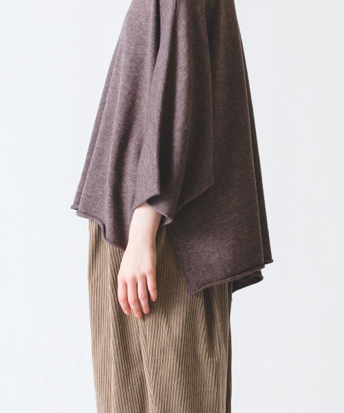 mizuiroind（ミズイロインド） ポンチョ ポンチョライクハイネックプル