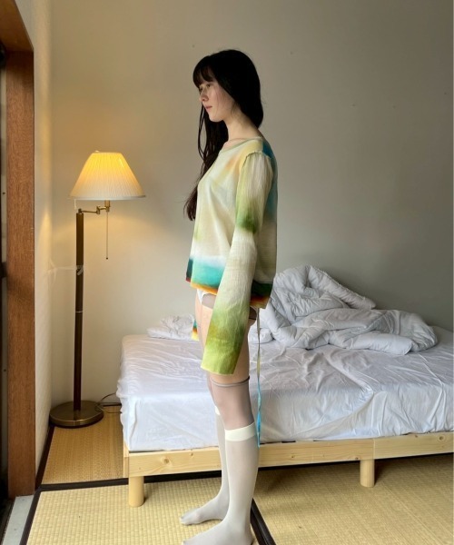 PAMM(パム) ブラウス シャツ 「たしかにそこにあった夜」のガーゼ PAMM(パム) ブラウス シャツ 「たしかにそこにあった夜」のガーゼ
