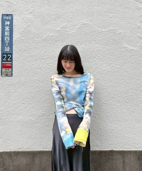 PAMM（パム） ブラウス シャツ 「たしかにそこにあった夜」のガーゼ
