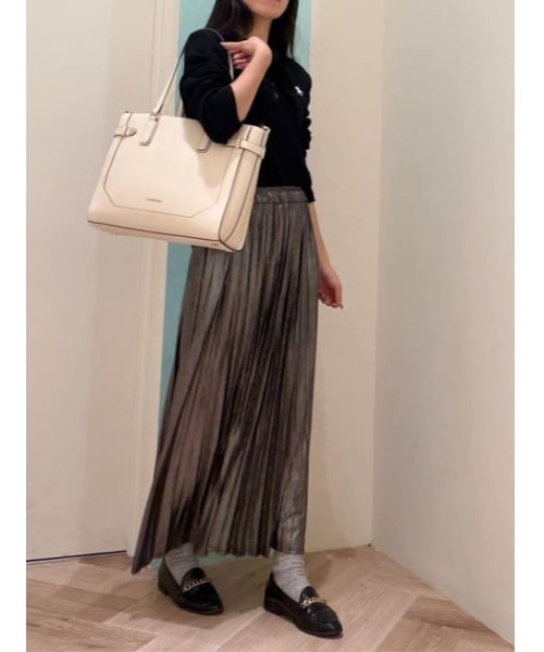 トートバッグ ベルト金具A4トートバッグ レディースの画像