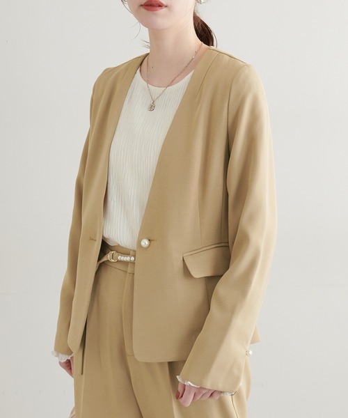 natural couture ジャケット テーラードジャケット セットアップ可