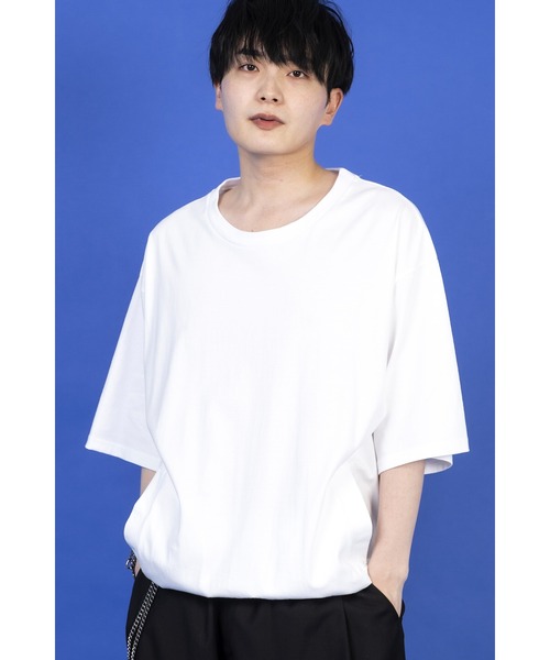 Roca Wear半袖Tシャツリベットウォッシュドゆったりロゴ男女兼用 ankoROCK tシャツ 裾リブTシャツ レディース メンズ : ZOZOTOWN