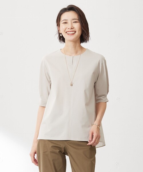 tシャツ プレーティングジャージー ブロッキング カットソー レディース