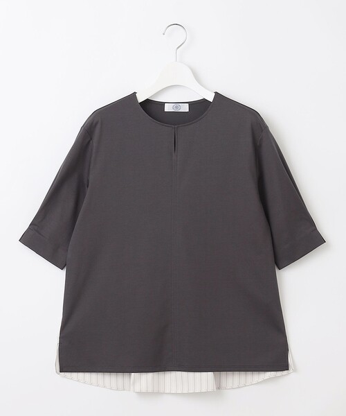 tシャツ プレーティングジャージー ブロッキング カットソー レディース tシャツ プレーティングジャージー ブロッキング カットソー