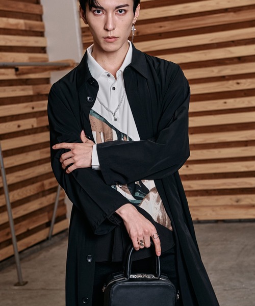 NO ID.（ノーアイディー） シャツ 「NO ID.」Stand Collar Shirt Coat
