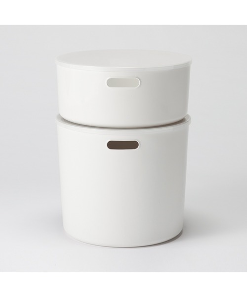 無印良品（MUJI） 収納 やわらかポリエチレンケース・丸型・深 約直径