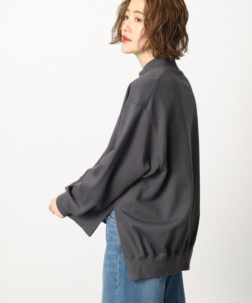 Lee トレーナー スウェット モックネックスウェット レディース