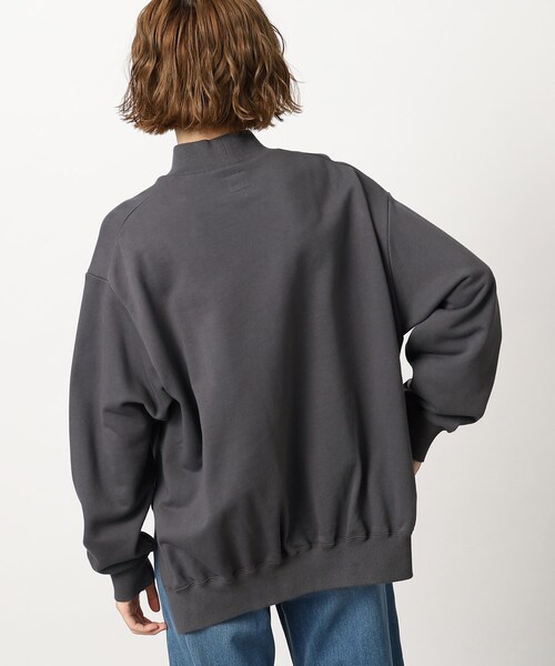 トレーナー スウェット Lee モックネックスウェット レディース Lee トレーナー スウェット モックネックスウェット レディース