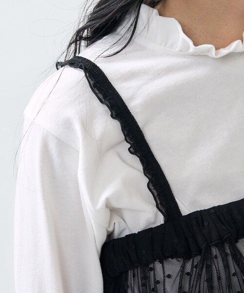 FREAK'S STORE ワンピース チュール ドット 2way キャミ