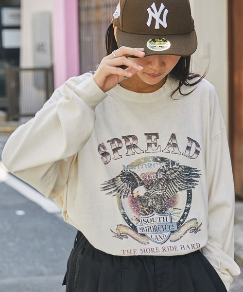 MONO-MART tシャツ Tシャツ ピグメント加工ヴィンテージライク