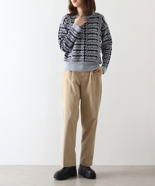 ニット セーター BRODIAEA ロゴ総柄プルオーバー レディース ニット セーター BRODIAEA ロゴ総柄プルオーバー レディース