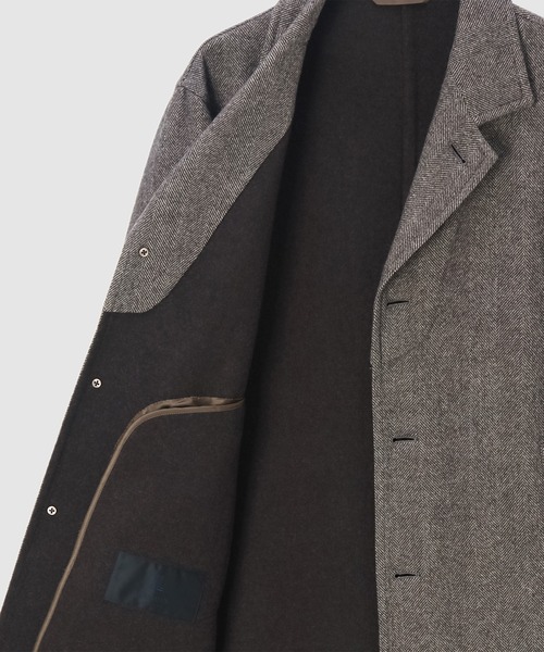 アウター HERRINGBONE RIVER CHESTERFIELD COAT【ヘリンボーンリバーチェスターフィールドコート】 HERRINGBONE RIVER CHESTERFIELD COAT ヘリンボーンリバーチェスターフィールドコート LANVIN