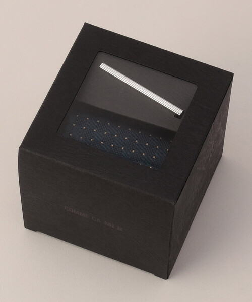 【未使用】COMME CA MEN ネクタイ＆タイピン ギフトBOXセット COMME CA MEN（コムサメン） ネクタイ 「ギフト BOXセット」ネクタイ