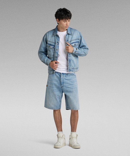 G-STAR RAW デニムテーラードジャケット　タキシードジャケット　両留め ジースター ロウ G-STAR RAW ジャケット メンズ ジージャン