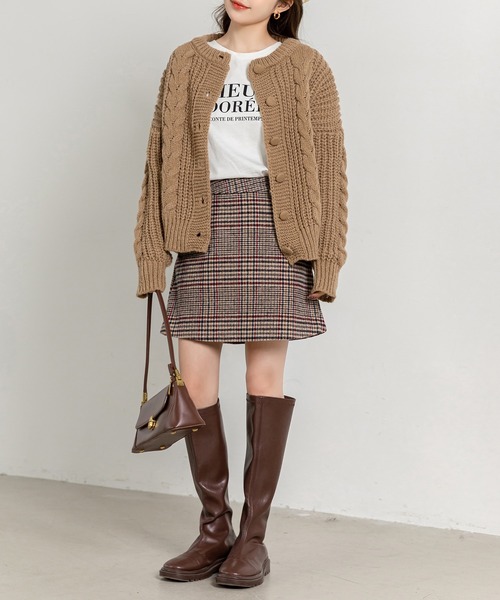 DAY CLOSET ニット セーター 「ハイ＆ローゲージの立体感」長袖