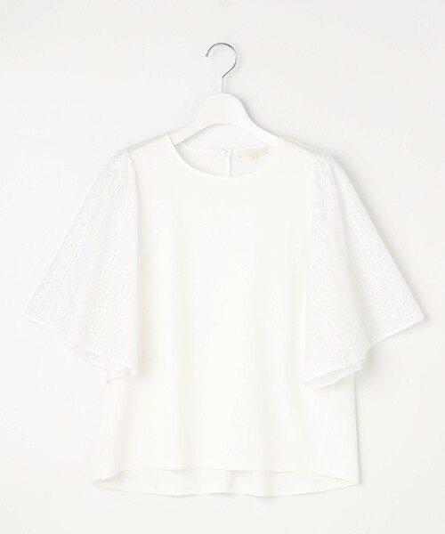 自由区 tシャツ エンブロイダリーコンビジャージ カットソー