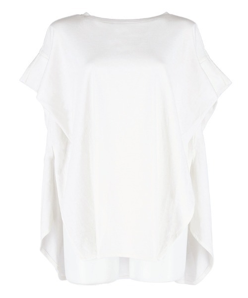 tシャツ 「SABUROKU」こなれ感 シルエット で魅せる バックデザイン Tシャツ レディース MARIKO OKAMOTO”Art series”-SAKURAU-桜雨- Tシャツ#230