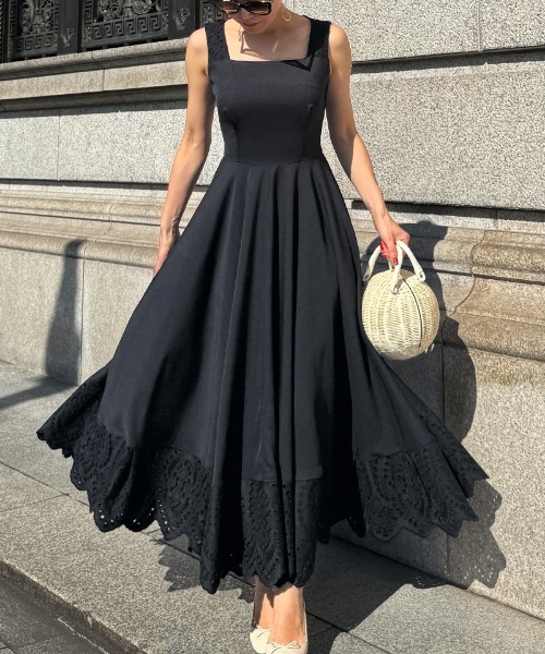 JENNE ヘムレースフレアワンピース ワンピース ヘムレースフレアワンピース : ZOZOTOWN Yahoo!店 - 通販