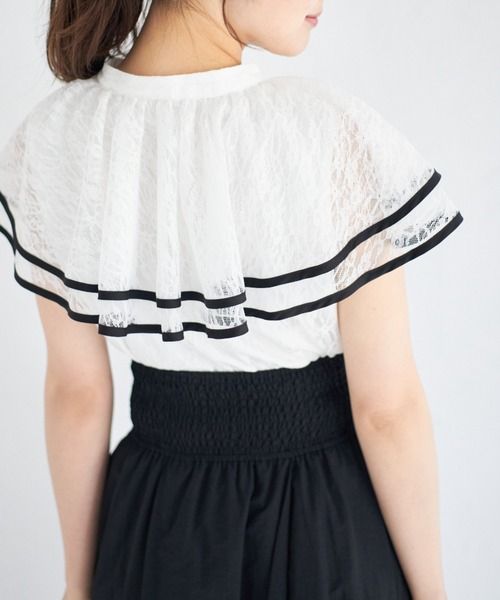 tocco closet（トッコ クローゼット） ブラウス シャツ パール釦バイ