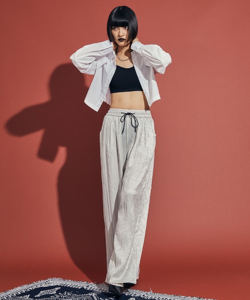 uyu. キャミソール バックオープンバイカラーブラトップ : ZOZOTOWN