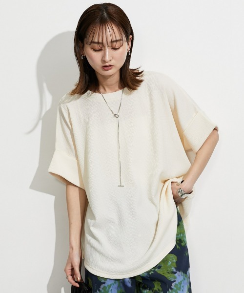 tシャツ Punto ドットジャカードカットソー レディース GOLDJAPAN 大きいサイズ レディース トップス Tシャツ
