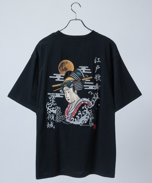 brook Tシャツ JOHN'S CLOSET tシャツ 「13」和柄刺繍 BIGTシャツ メンズ