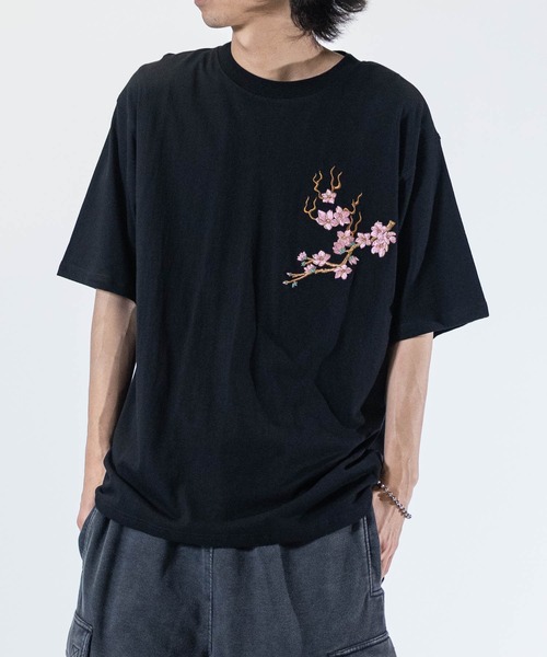 JOHN'S CLOSET tシャツ 「13」和柄刺繍 BIGTシャツ メンズ
