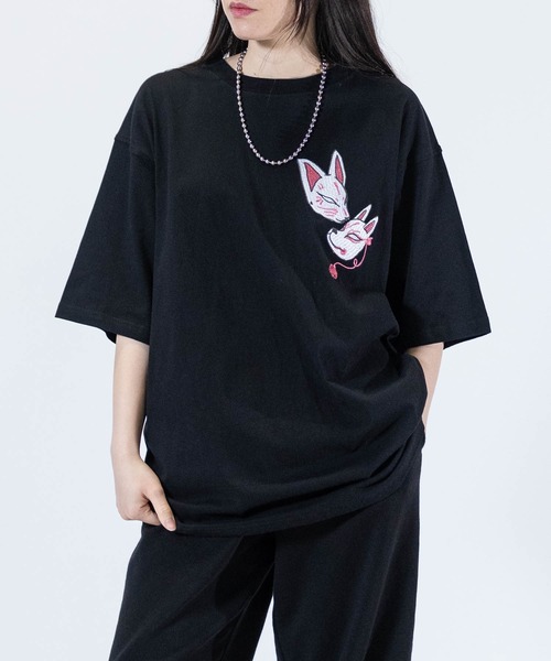 JOHN'S CLOSET tシャツ 「13」和柄刺繍 BIGTシャツ メンズ