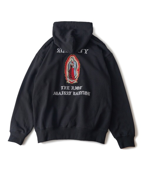 【人気デザイン】Subciety ワークジャケット　マリア刺繍　即完売　L 人気デザイン】Subciety ワークジャケット マリア刺繍 即完売 L