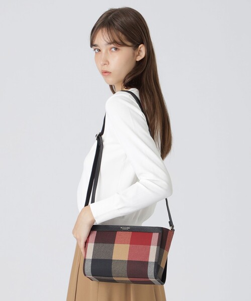 ショルダーバッグ バッグ クレストブリッジチェックPVCミニショルダー 