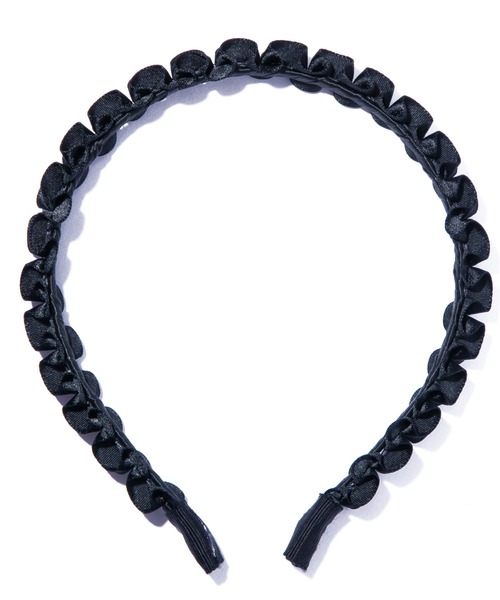 IRIS47 カチューシャ 「IRIS 47」frill satin headband/フリル