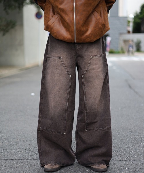 ATMARK ワイドパンツ ジーンズ ZOZO限定販売「2サイズ展開 / UNISEX