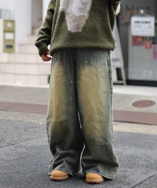 ATMARK ジーンズ ZOZO限定販売「2サイズ展開 / UNISEX 」オーバーダイ