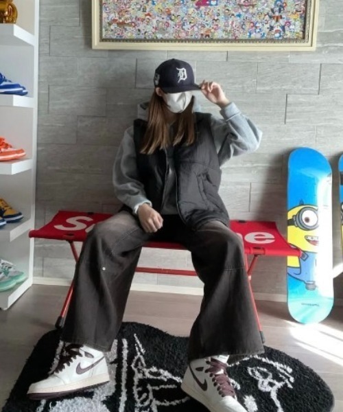ATMARK ジーンズ ZOZO限定販売「2サイズ展開 / UNISEX 」オーバーダイ