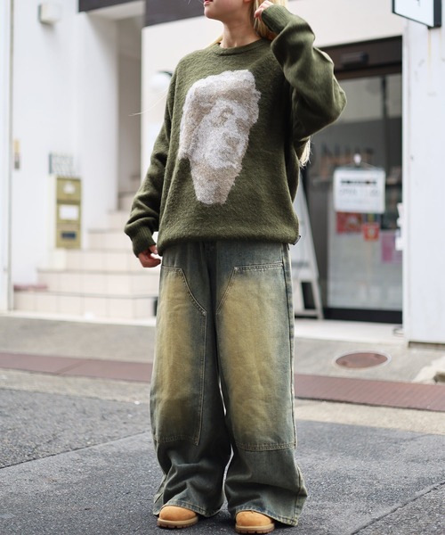 ATMARK ワイドパンツ ジーンズ ZOZO限定販売「2サイズ展開 / UNISEX