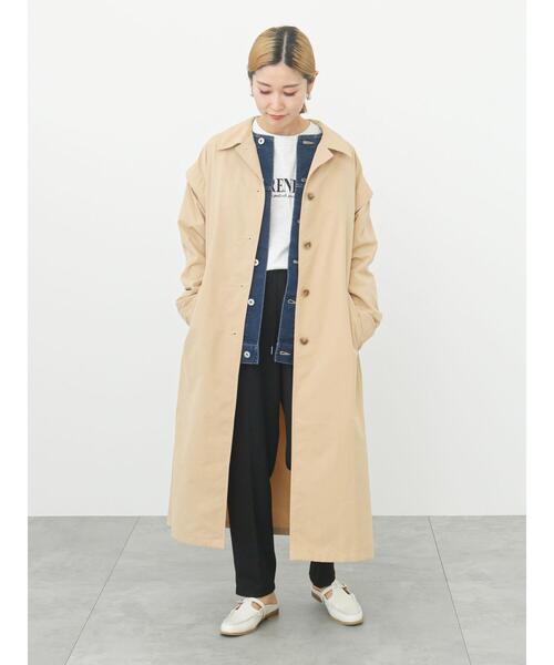 Samansa Mos2 blue（サマンサモスモスブルー） ステンカラーコート