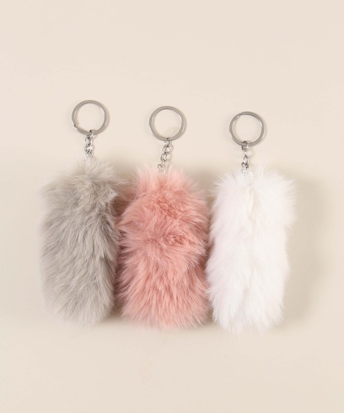 WC キーホルダー フェイクファーミニしっぽキーホルダー : ZOZOTOWN