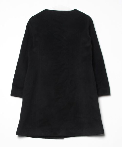 VIS（ビス） ノーカラーコート M ブラック レディース : ZOZOTOWN