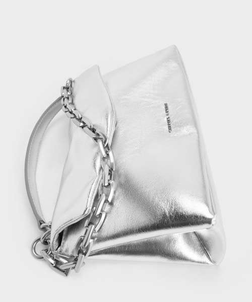 CHARLES & KEITH◆Andromeda チャンキーチェーン トートバッグ CHARLES & KEITH｜Andromeda アンドロメダ チェーンハンドルトラ