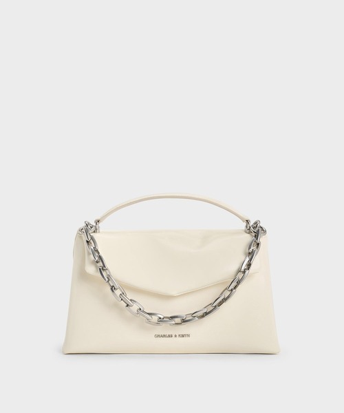 CHARLES & KEITH Andromedaチェーントップハンドルバッグ CHARLES ＆ KEITH ハンドバッグ Andromeda アンドロメダ チャン