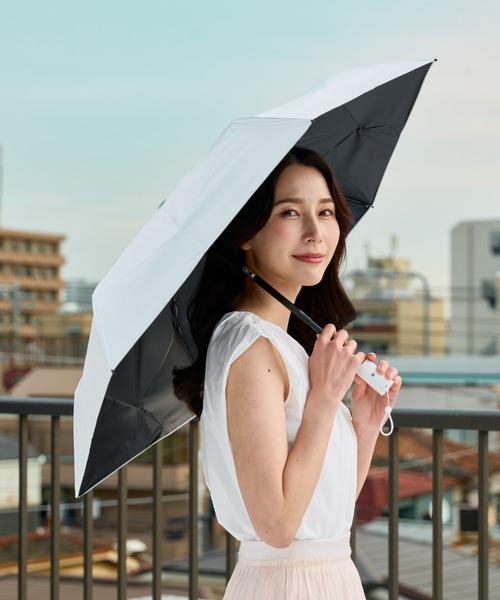 折りたたみ傘 遮光100 晴雨兼用 折りたたみ傘 コンパクト自動開閉 ”kowaza コワザ 無地” レディース メンズの画像
