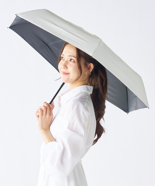 折りたたみ傘 遮光100 晴雨兼用 折りたたみ傘 コンパクト自動開閉 ”kowaza コワザ 無地” レディース メンズの画像