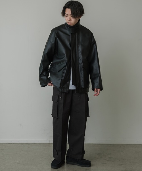 【新品未使用】LIDNM☆レザーブルゾン☆M☆黒 LIDnM（リドム） レザーブルゾン MEDIUM ブラック メンズ : ZOZOTOWN