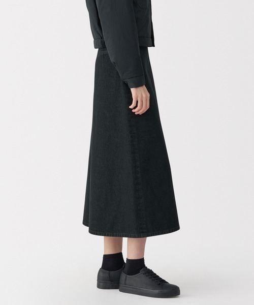 MUJI Labo 婦人 和紙混デニムラップスカート S〜M 婦人 和紙混デニムラップスカート | 無印良品