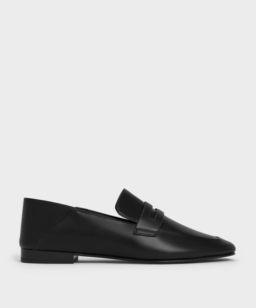 CHARLES ＆ KEITH ローファー アーモンドトゥ ペニーローファー