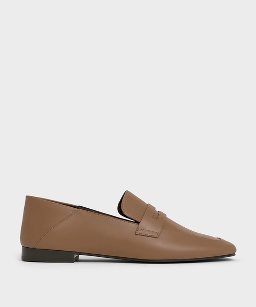 CHARLES ＆ KEITH ローファー アーモンドトゥ ペニーローファー