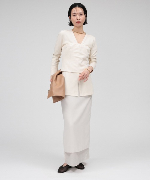 チューブトップ ベアトップ ハリヌキニットベアトップ | BABYLONE | 10